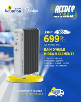 Bain d'huile 9 éléments MIDEA