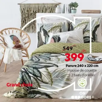 parure de lit 240x220cm grand choix