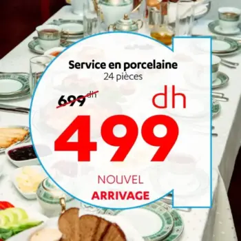 Nouvel arrivage service en porcelaine 24 pièces