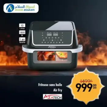 Friteuse sans huile Air Fryer 10 litres AZATECH