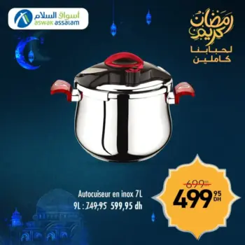 Autocuiseur en inox 7 litres