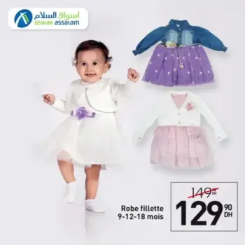 robe pour fillette 9-12-18 mois