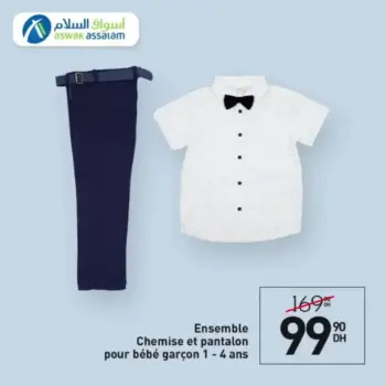 ensemble chemise et pantalon bébé garçon 1-4 ans