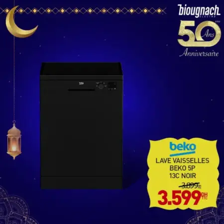 lave vaisselles 13 couverts noir BEKO