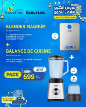 Duo TAURUS Bender MAGNUM + balance de cuisine