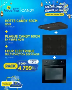 trio CANDY hotte + plaque + four