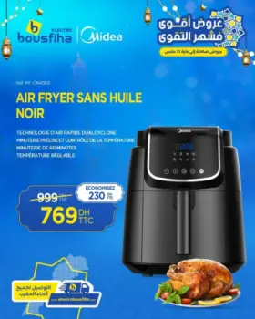 Air Fryer sans huile 5 litres MIDEA
