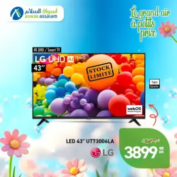 Smart TV 43 pouces 4K UHD LG