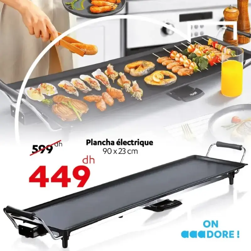 Plancha électrique 90x23cm