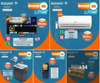 Offres Weekend 48h chez Kazyon Market Maroc