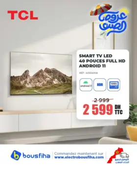 Smart TV 40 pouces FULL HD TCL