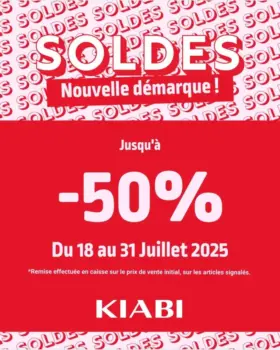 Promotion d'été chez Kiabi Maroc Profitez jusqu’à -50% sur une large sélection pour toute la famille