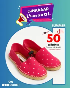 Ballerines pointure de 36 à 41 coloris au choix