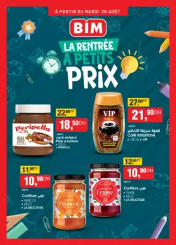 Catalogue Bim au Maroc Offres gourmand de la rentrée scolaire du Mardi 26 Août 2025