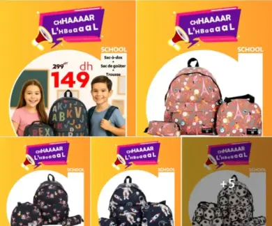 Sac à main trousse et sac de goûter