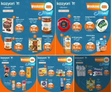 Offres Weekend 48h chez Kazyon Market Maroc