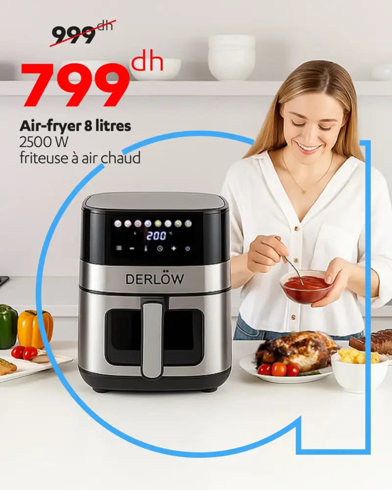 Air-Fryer 8 litres DERLOW