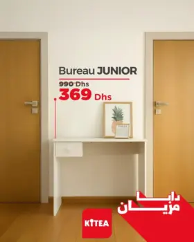 Bureau blanc avec tiroir JUNIOR
