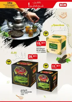 Bim au Maroc Spécial offres Thés verts