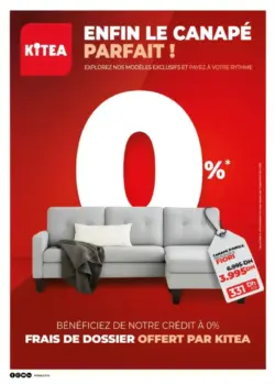 Catalogue Kitea Enfin le canapé parfait
