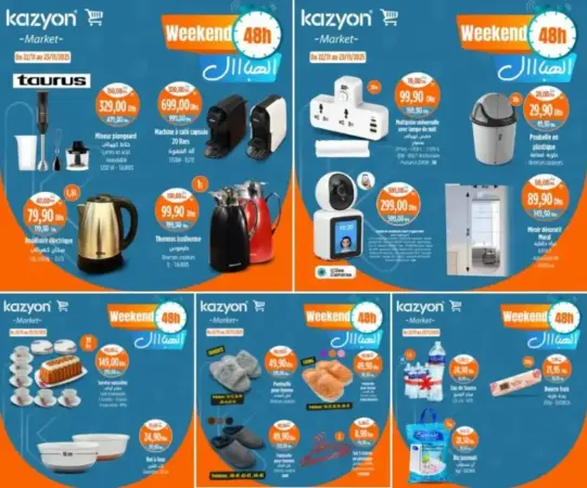 Offres Weekend 48h Kazyon Market au 23 Novembre