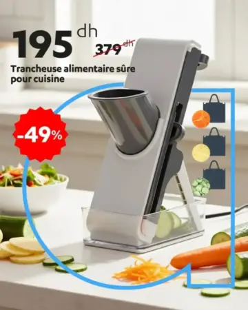 Trancheuse alimentaire sûre pour cuisine