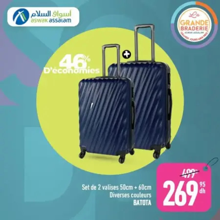 valises 50/60cm divers couleurs BATOTA
