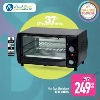 Minifour 10litres électrique HELLMANNS