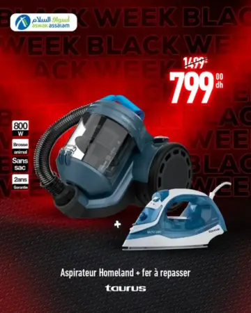 Aspirateur Homeland + fer à repasser TAURUS