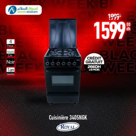 Cuisinière 4feux ROYAL