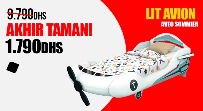 Lit Avion avec sommier