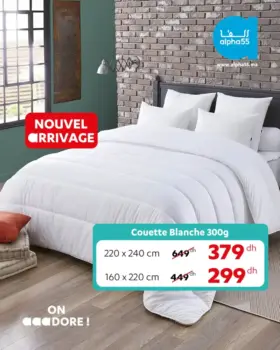 Couette blanche 300g 220x240cm