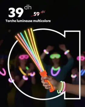 Torche lumineuse multicolore