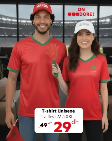 T-shirt unisexe tailles: M-XXL