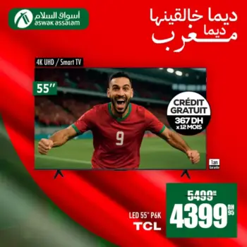 Smart TV 55 pouces 4K UHD TCL
