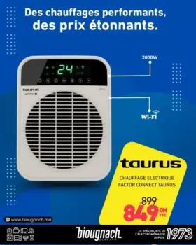 Chauffage électrique WIFI TAURUS