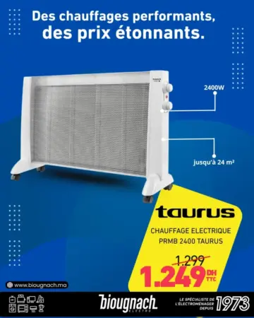 Chauffage électrique 24m² TAURUS