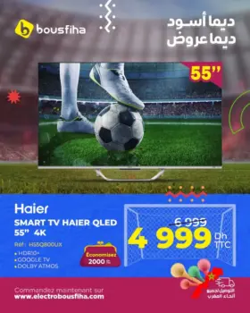 Smart TV 4K QLED 55pouces HAIER