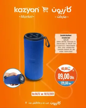 Enceinte Bluetooth et torche 2en1