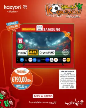 Smart TV 65pouces 4 UHD SAMSUNG