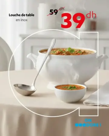 Offre spécial chez Alpha55 Louche de table en inox