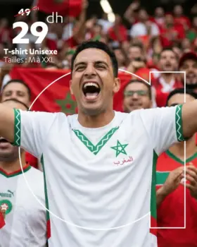 T-shirt Maroc unisexe tailles M à XXL