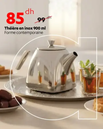 Théière en inox 900ml