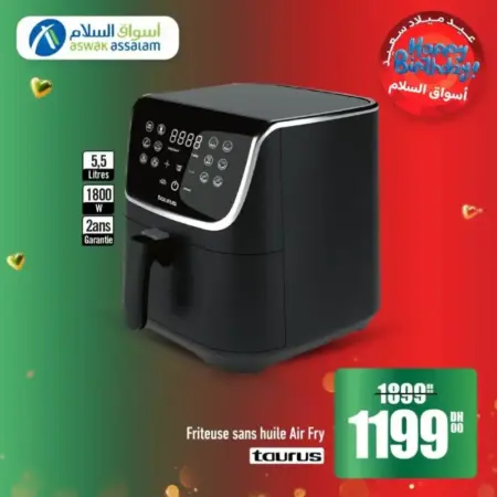 Friteuse sans huile Air Fry 5.5litres TAURUS