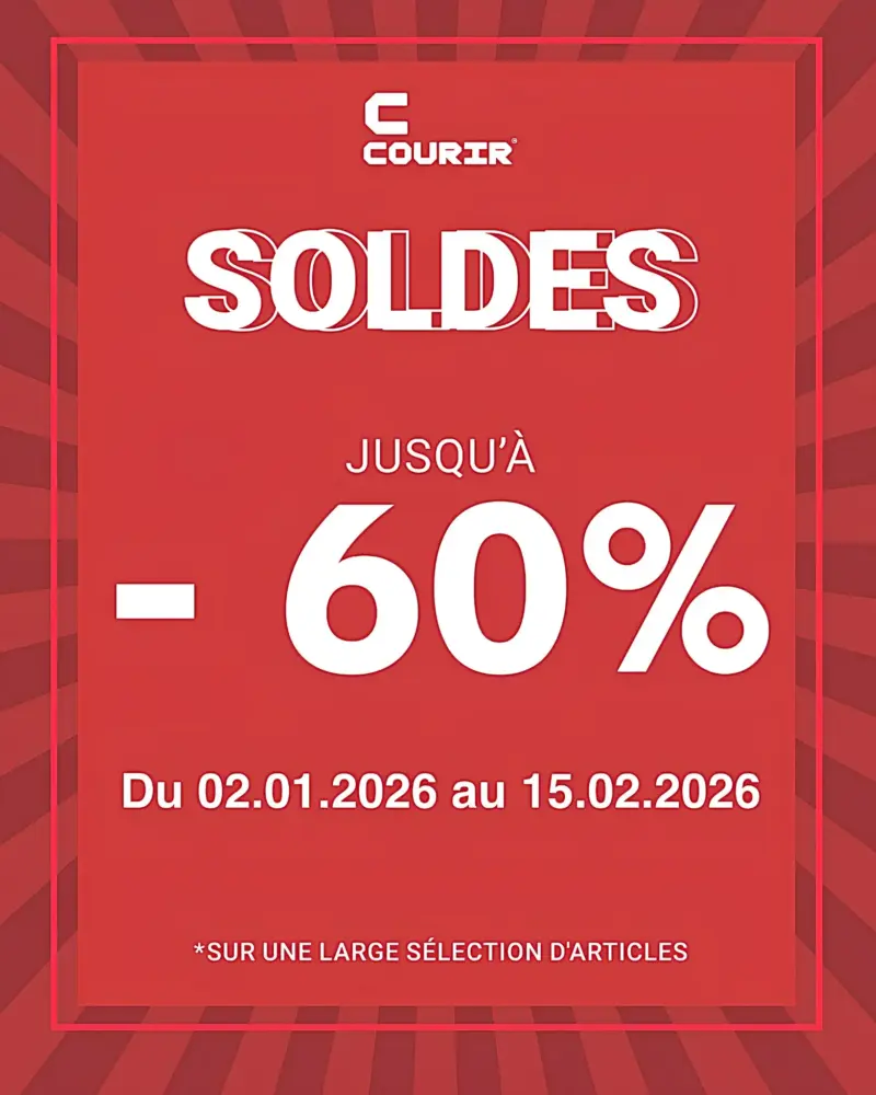 Offres Soldes d’hiver chez Courir au Maroc