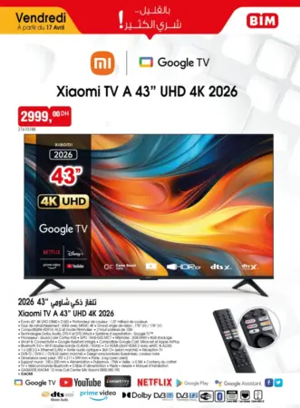 Bim au Maroc Spécial Smart TV XIAOMI du Vendredi 17 Avril